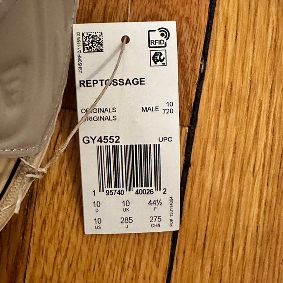 Mens Adidas Reptossage Sz 10 Slides/Sandals Chalky Brown GY4552 Yeezy Air 23 J - Picture 3 of 3